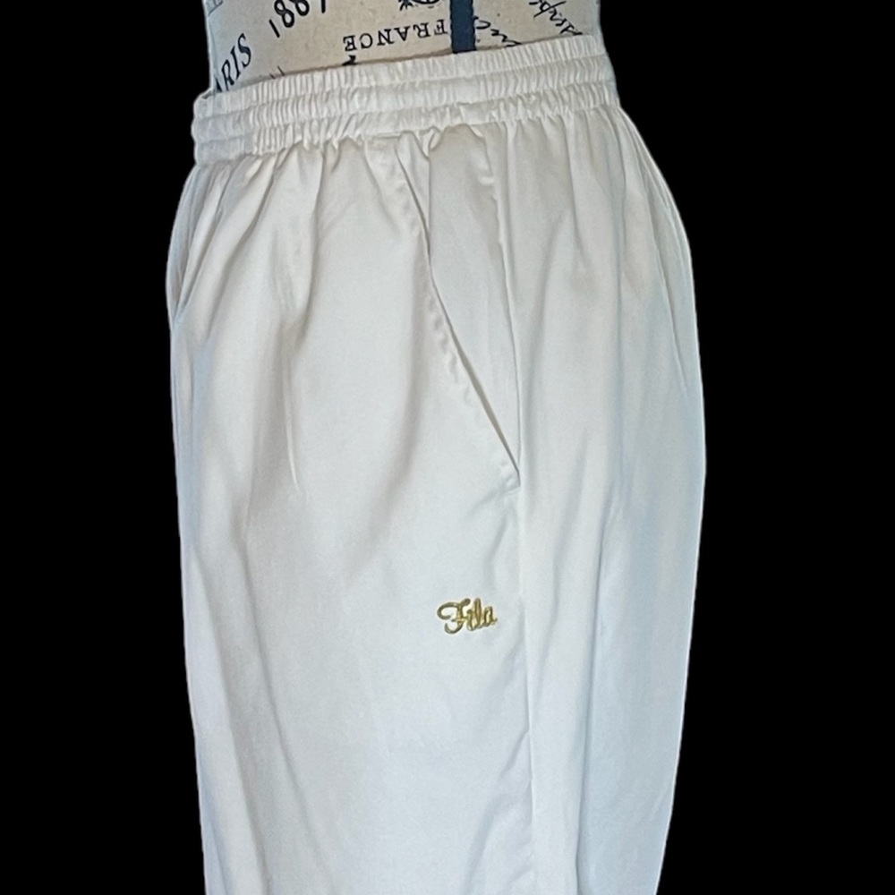 Rare Find❣️ FILA Vintage White with Gray Print & Gold Tracksuit, Women’s Size 14 - Picture 8 of 13